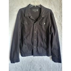 Triumph Over Tragedy Jacket Women's Size Large Black Moto Trucker